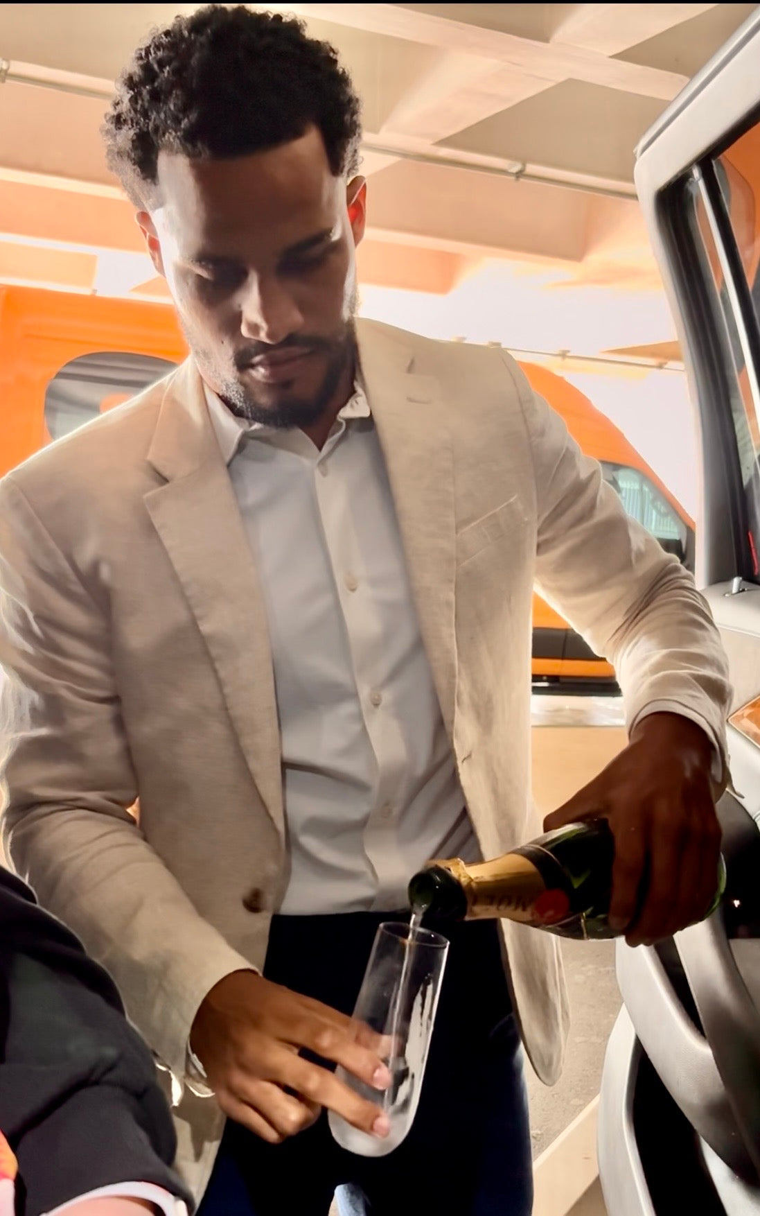 The Champagne Toast — Luxury Ride Add-On