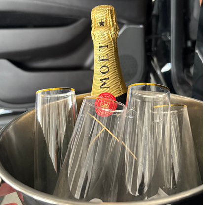 Toast service in luxury transportation service